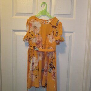 Golden Yellow dress toddler size 5
